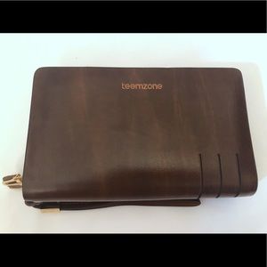 TEEMZONE Genuine Leather Clutch Organizer Wallet